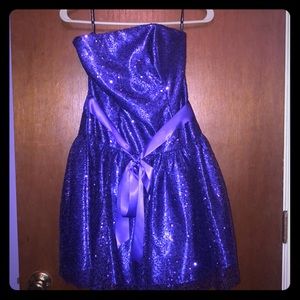 Purple Strapless Jessica McClintock Dress